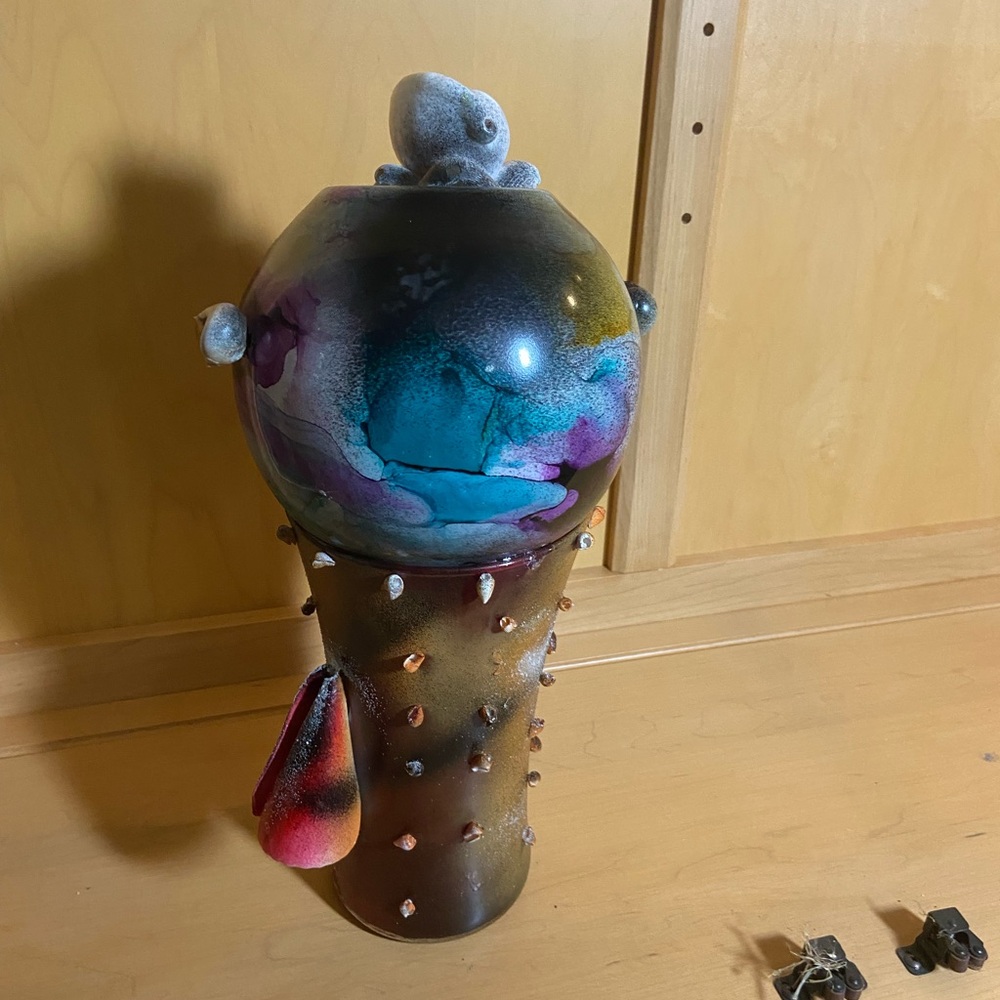 Abstract Multicolor Art Vase
